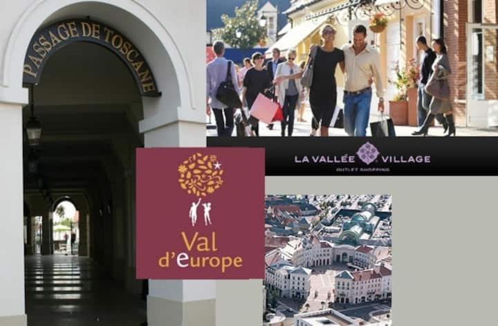 Appartement Spacieux Disneyland - La Vallee Village - 6 Personnes - 60M2 Saint-Germain-sur-Morin Exterior photo